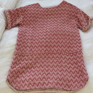 ASOS Red and White Zigzag Mini Dress